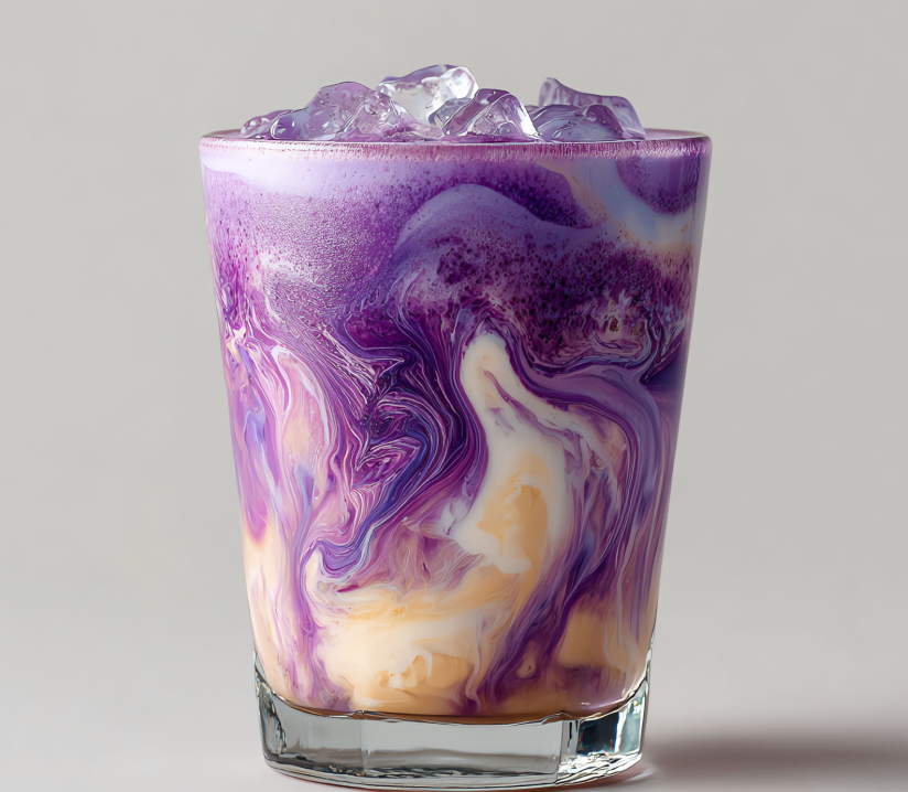 Ube latte